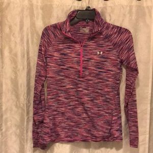 Under Armour Pink 1/4 Zip Jacket Women’s Size S!